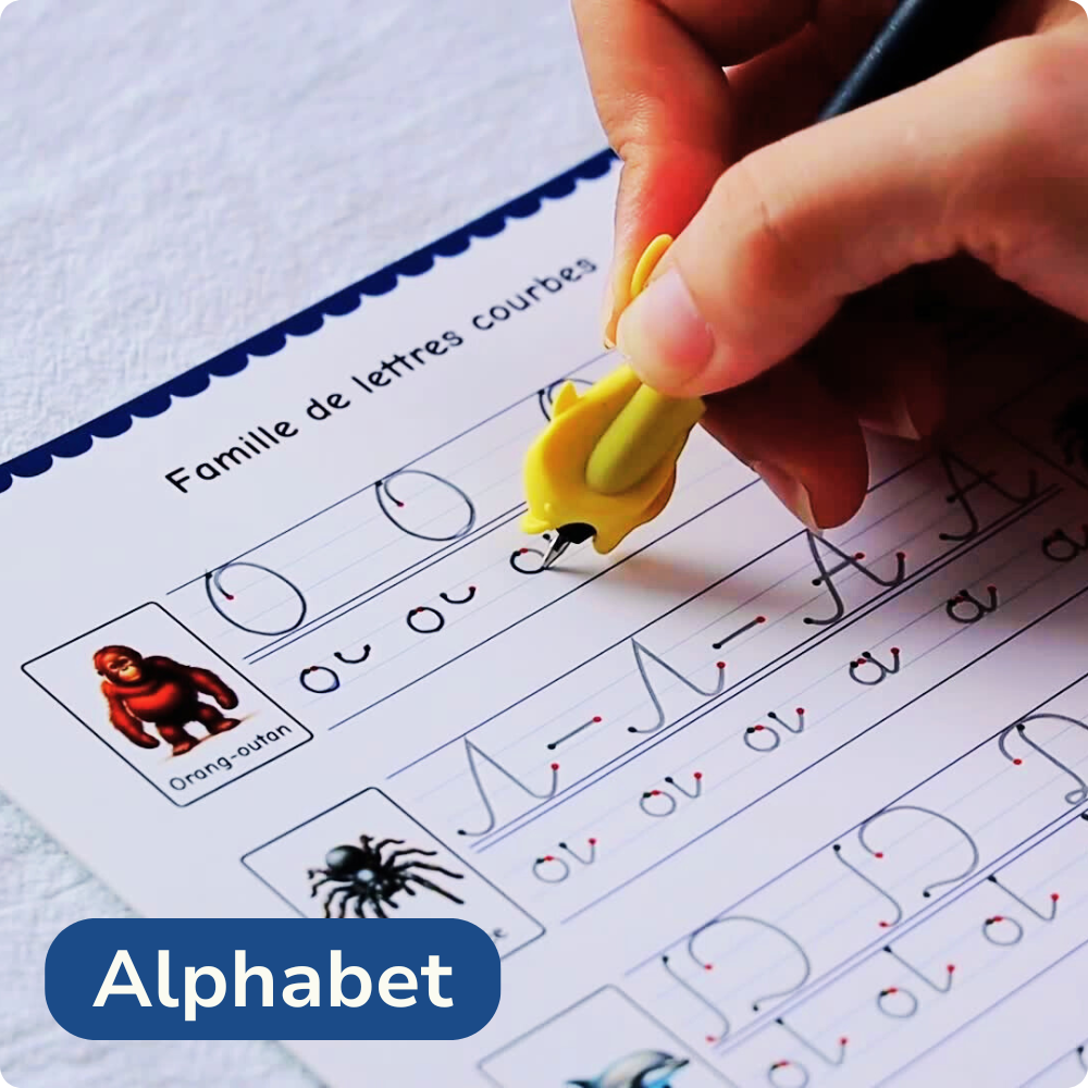 Cahiers d'écriture cursive rainurés - adapté aux enfants dys et en difficulté d'écriture | Plumeo™