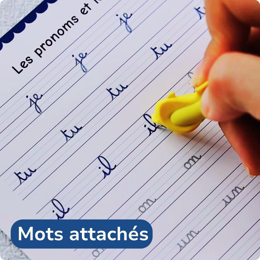 Cahiers d'écriture cursive rainurés - adapté aux enfants dys et en difficulté d'écriture | Plumeo™