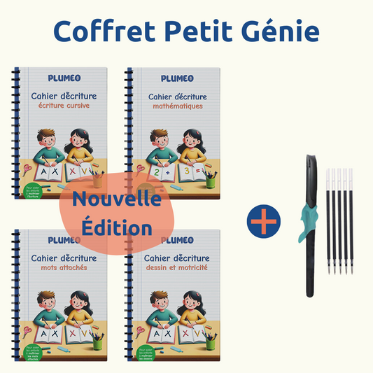 Cahiers d'écriture cursive - adapté aux enfants dys et en difficulté d'écriture | Plumeo™