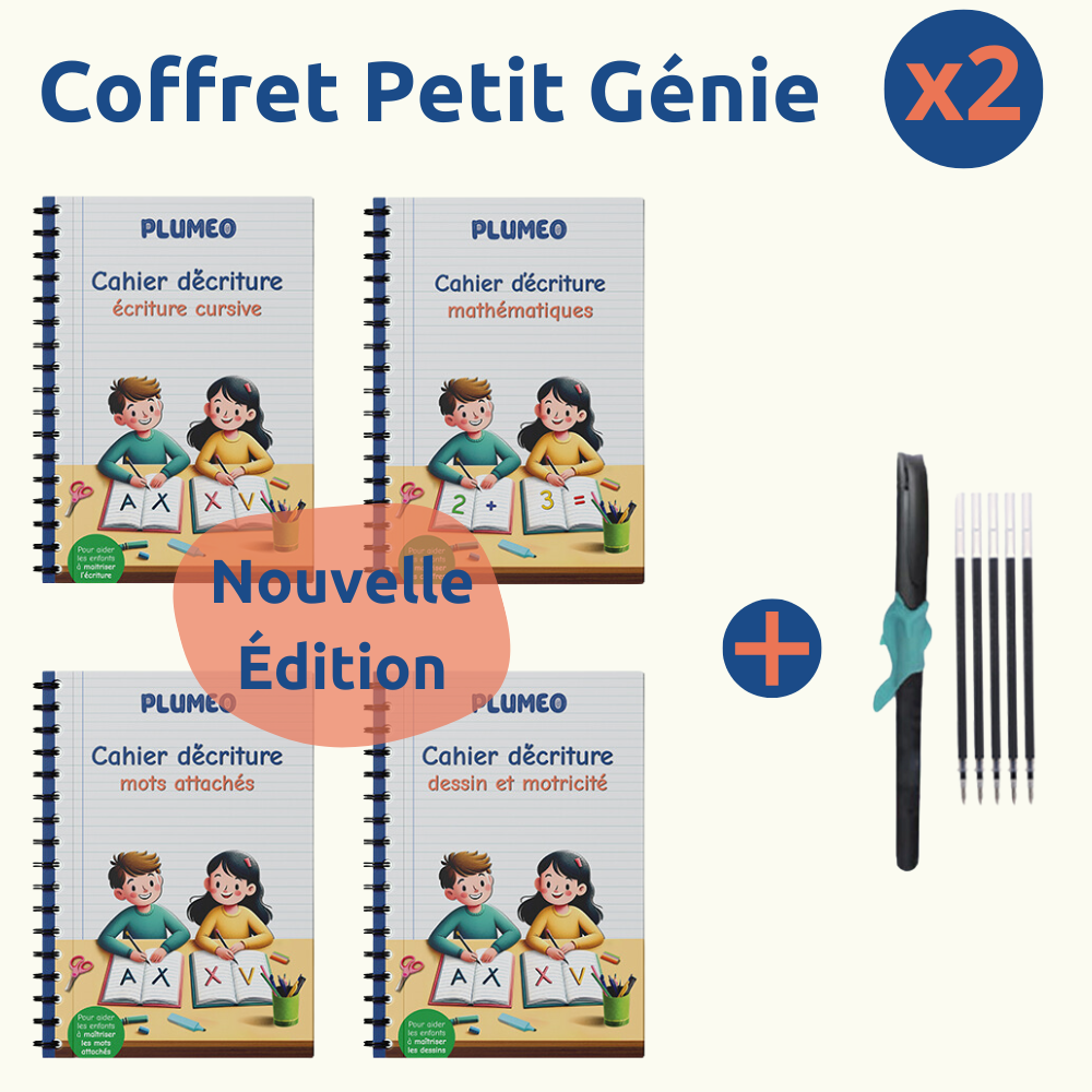 Cahiers d'écriture cursive - adapté aux enfants dys et en difficulté d'écriture | Plumeo™